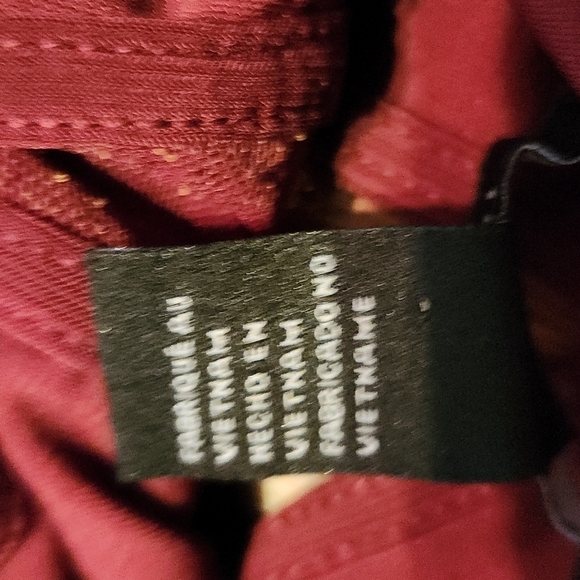 Forever 21 Womens Bodysuit Size S Maroon Velvet Like - Picture 4 of 9